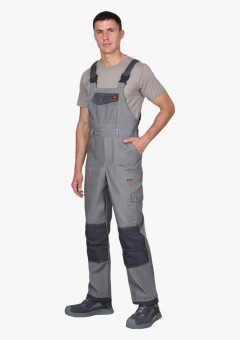 Полукомбинезон СИРИУС-ВЕСТ-ВОРК ср.серый с т.серым
