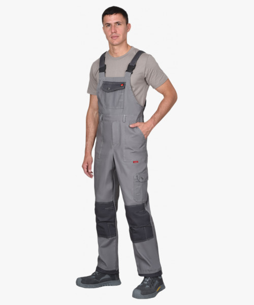 Полукомбинезон СИРИУС-ВЕСТ-ВОРК ср.серый с т.серым