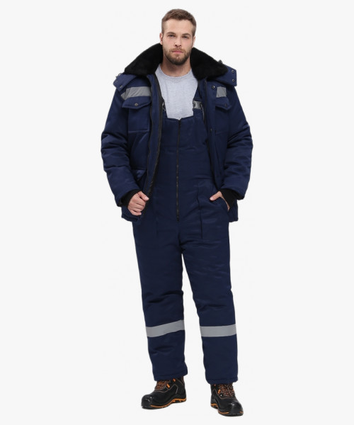 Костюм зимний Мастер NEW (тк.Смесовая,210) п/к, т.синий КОС 940