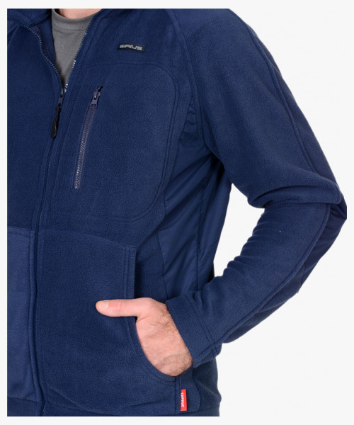 Куртка флисовая СИРИУС-АКТИВ синяя отделка синяя