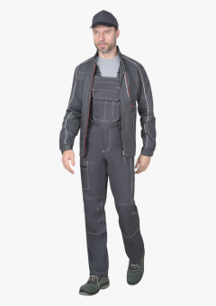 Костюм мужской СИРИУС-АЛЕКС куртка, п/к, серый