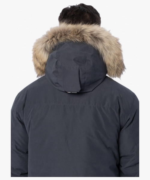 Куртка-парка зимняя пуховая мужская Brodeks KW233 Premium, цвет тёмно-серый