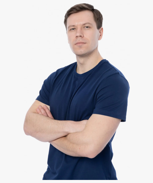 Футболка Brodeks KS711, цвет тёмно-синий