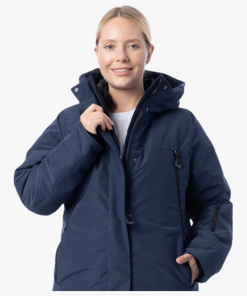 Куртка-парка женская зимняя Brodeks KW 258, цвет синий