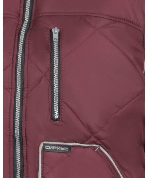 Жилет Сириус-Европа удлинённый (на подкладке флис) бордовый