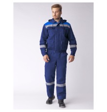 Костюм Титан-2 СОП IMP (тк.Смесовая,210) п/к, т.синий/васильковый
