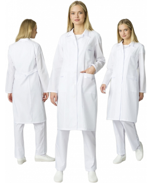 Халат женский Стандарт (тк.ТиСи), белый