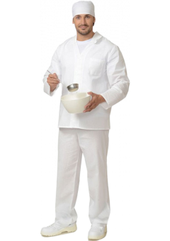 Костюм повара мужской белый