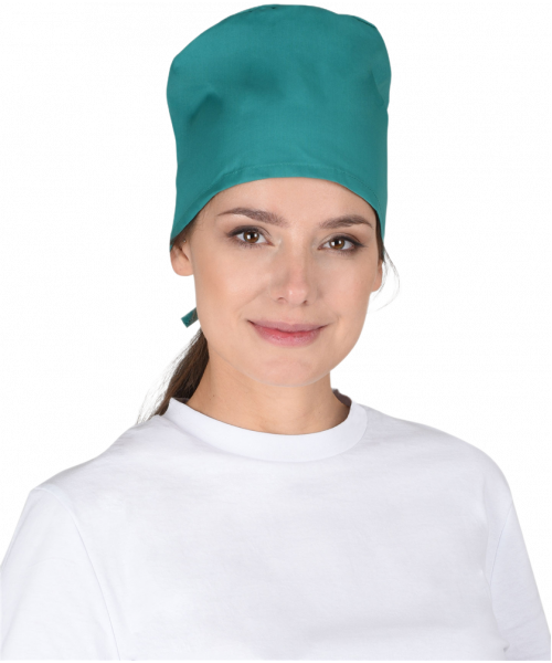 Колпак медицинский (смесовая) зелёный