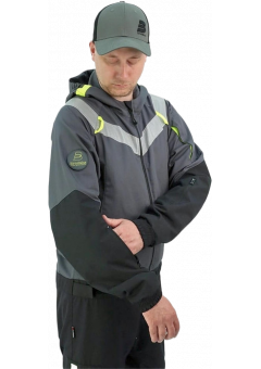 Комбинезон летний мужской Brodeks KS503, серый, чёрный