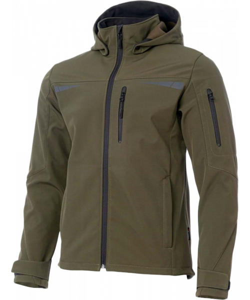 Куртка летняя мужская Софтшелл Brodeks KS207, хаки