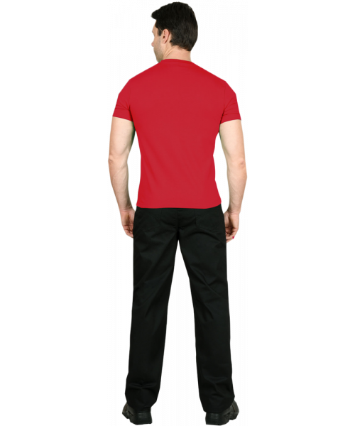 Футболка мужская красная 160 гр/м2