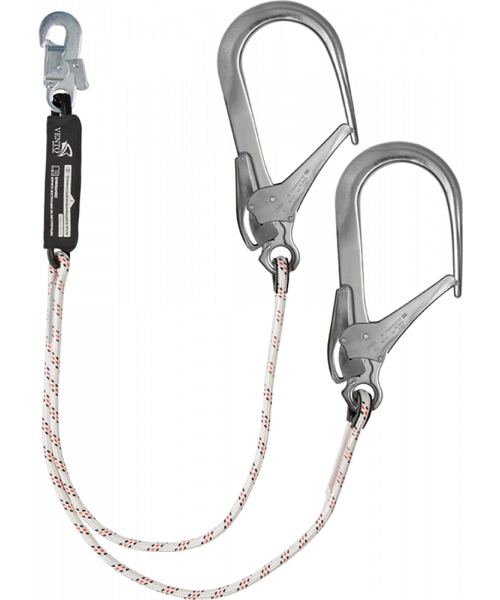 Строп Vento™ веревочный двойной с амортизатором aB22 110 и с карабинами vpro 0258, vnt aB22 110