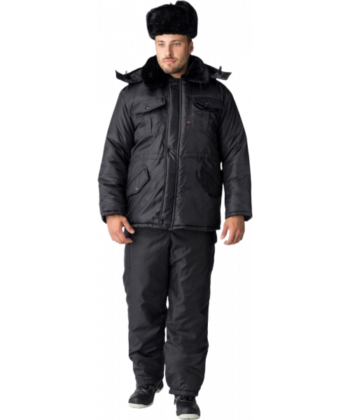 Куртка мужская зимняя Сигур (тк.OxLine,90), чёрный
