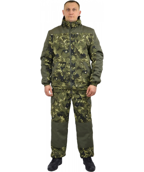 Костюм демисезонный мужской КМФ (тк.Рип-Стоп,210), сепия, хаки