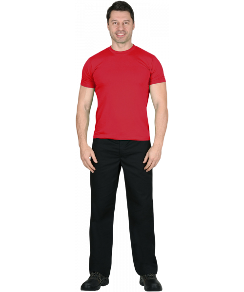 Футболка мужская красная 160 гр/м2
