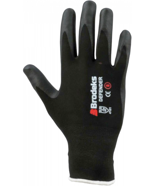 Перчатки Brodeks G-21, чёрный, серый