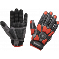 Перчатки Brodeks G-63i, серый, чёрный, красный