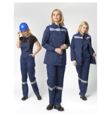 Костюм женский Весна-2 СОП CH (тк.Смесовая,210) п/к, т.синий/васильковый