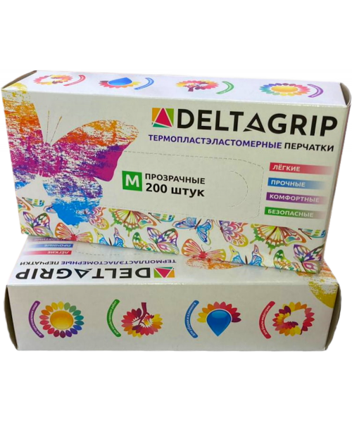 Перчатки прозрачные из термопластэластомера Deltagrip TPE Gward