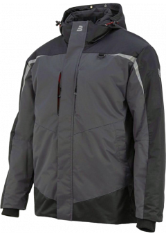 Куртка зимняя мужская Brodeks KW 231, серый, чёрный