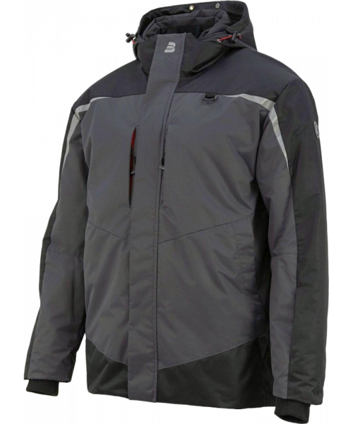 Куртка зимняя мужская Brodeks KW 231, серый, чёрный