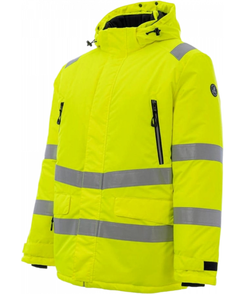 Куртка-парка сигнальная зимняя мужская Brodeks KW220, жёлтый