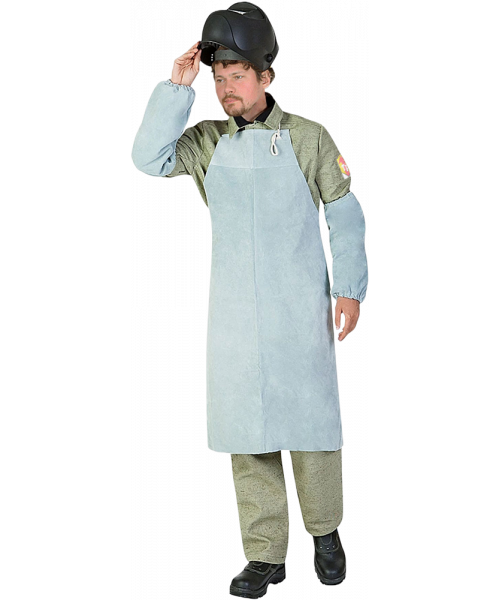Нарукавники спилковые серые