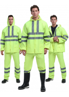 Костюм мужской влагозащитный сигнальный ProfLineSpecialist СОП (ПВХ,210), жёлтый
