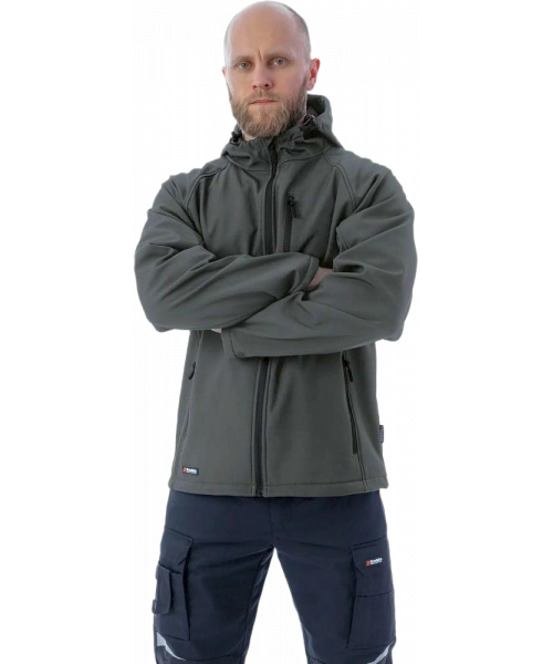 Куртка летняя мужская Софтшелл Brodeks KS232, серый
