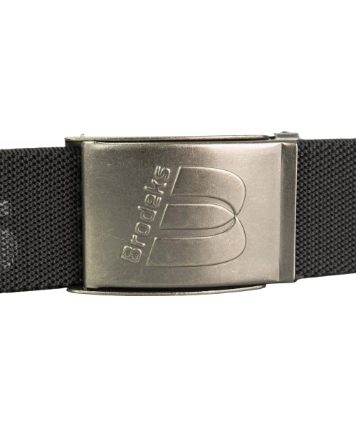 Ремень Brodeks KM128 + стрейч, чёрный, длина 110 см