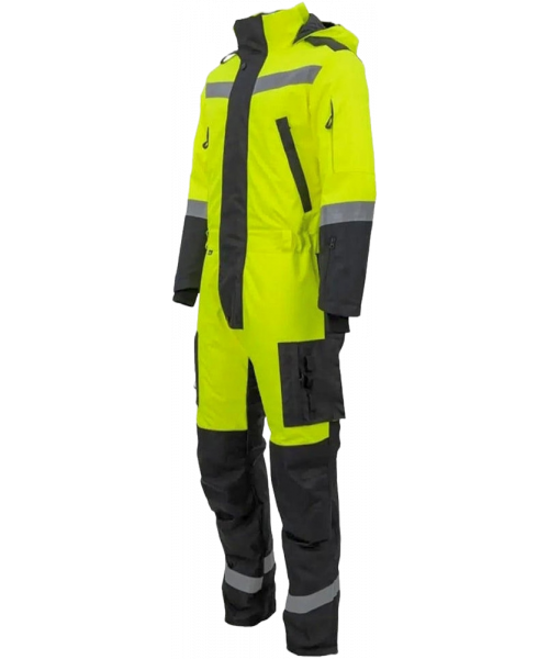Комбинезон зимний мужской Brodeks KW505, жёлтый, чёрный