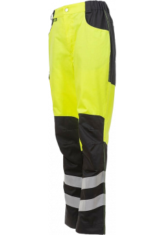 Брюки сигнальные летние женские Brodeks KS319, жёлтый, чёрный