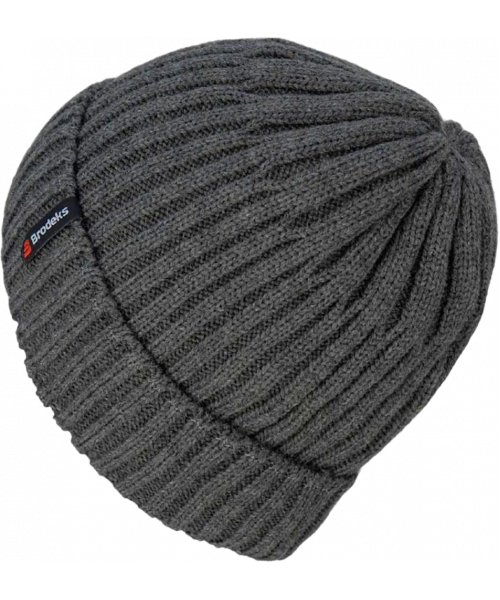 Шапка Brodeks fleece lining, тёмно-серый