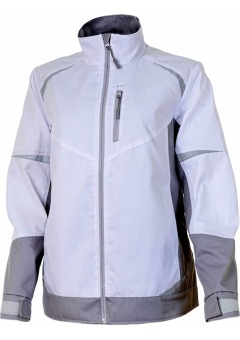Куртка летняя женская Brodeks KS228, белый, серый