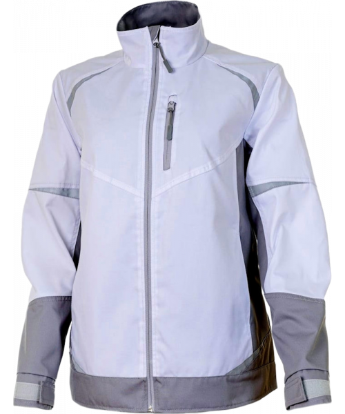Куртка летняя женская Brodeks KS228, белый, серый