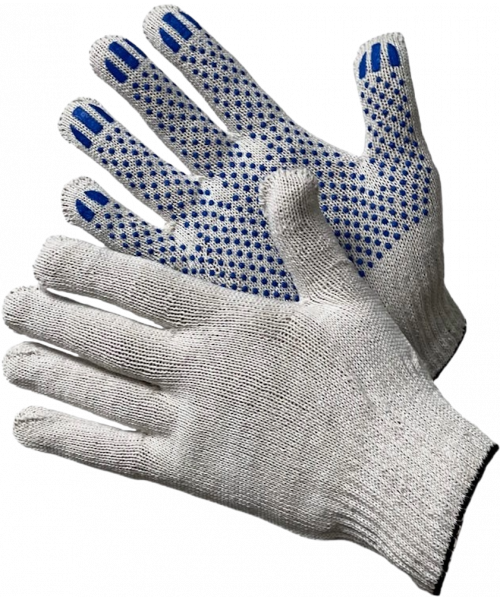 Перчатки ХБ с ПВХ 7,5/7