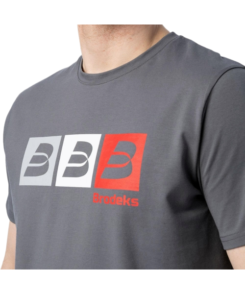 Футболка мужская Brodeks KS705, серый