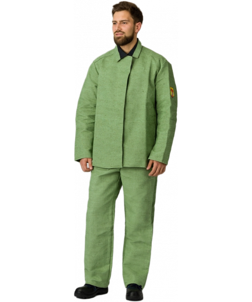 Костюм сварщика мужской 1 кл. защиты (тк.Брезент, 480),хаки