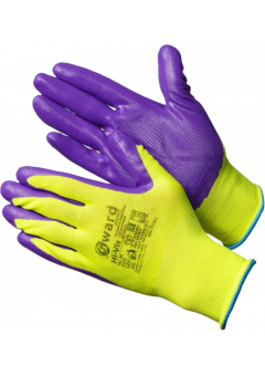 Перчатки Gward Hi-Vis нейлоновые с нитриловым покрытием, N1001