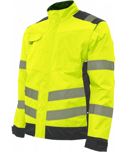 Куртка сигнальная летняя мужская Brodeks KS225, жёлтый, чёрный