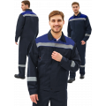 Костюм мужской Липецк-1 СОП CH (тк.Смесовая,280) брюки, тёмно-синий, васильковый