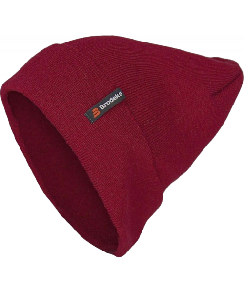 Шапка Brodeks longer, тёмно-красный