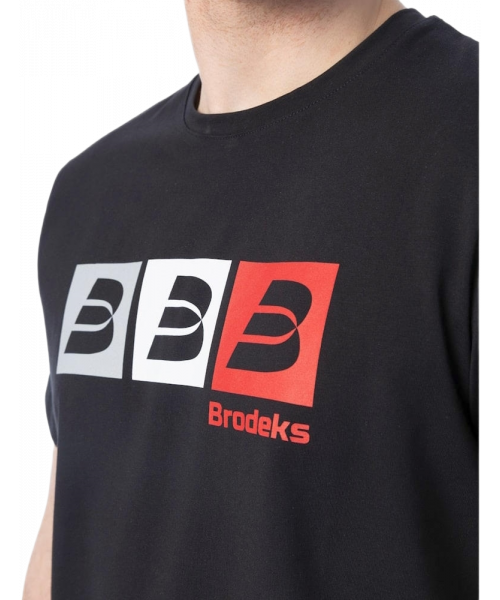 Футболка мужская Brodeks KS705, чёрный