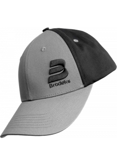 Бейсболка Brodeks KM130, серый, чёрный