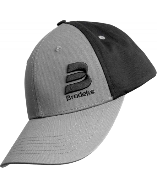 Бейсболка Brodeks KM130, серый, чёрный