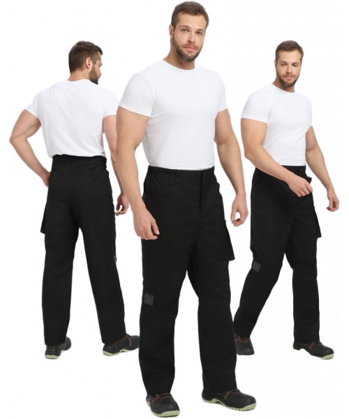 Брюки мужские ProfLineLeader (тк.Софтшел), чёрный