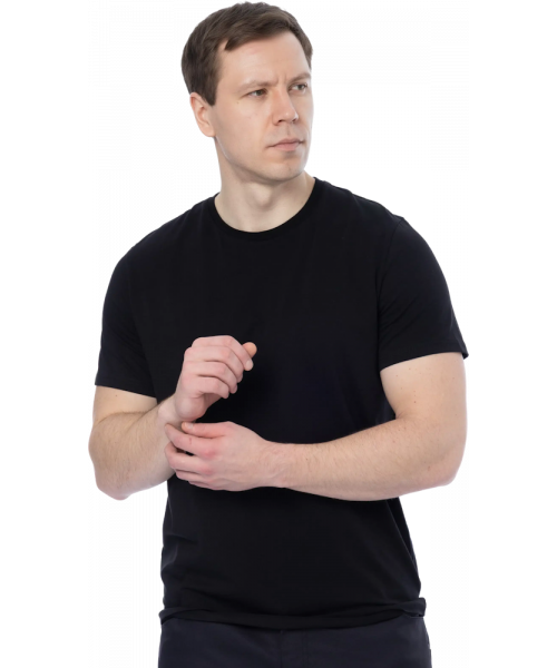 Футболка мужская Brodeks KS711, чёрный