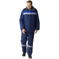 Костюм зимний Труженик-Ультра-1 СОП (тк.Смесовая,210) брюки, тёмно-синий, васильковый