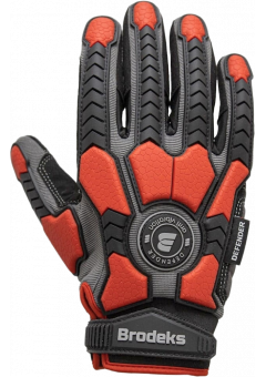 Перчатки Brodeks G-63i, серый, чёрный, красный